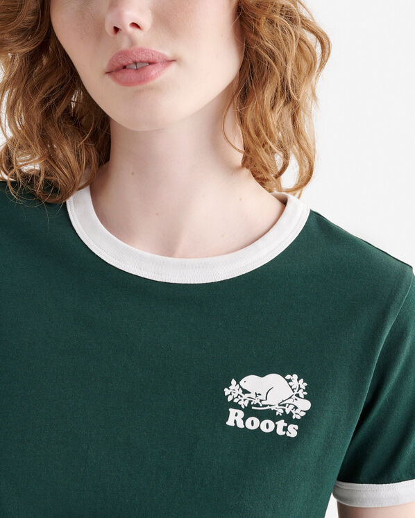 Roots Womens Organic Cooper Ringer T-Shirt — photo 5