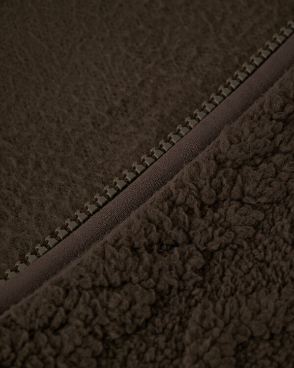 Roots Cable Shearling Fleece Quarter Zip — photo 6