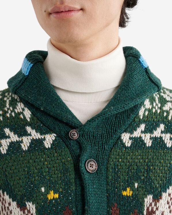 Roots Cabin Shawl Fair Isle Cardigan — photo 5