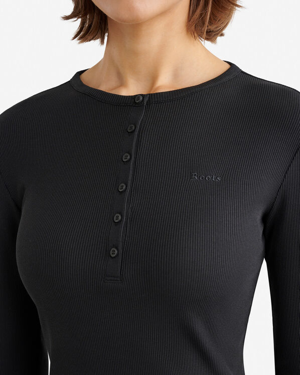 Roots Roam Rib Fitted Long Sleeve Henley — photo 5