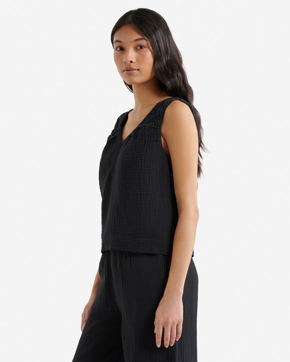 Roots Isla Cotton Gauze Gathered Tank — photo 3