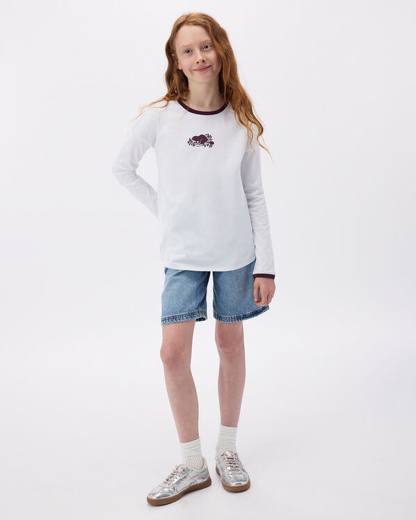Roots Girls Cooper Pop Relaxed Long Sleeve T-Shirt — photo 2