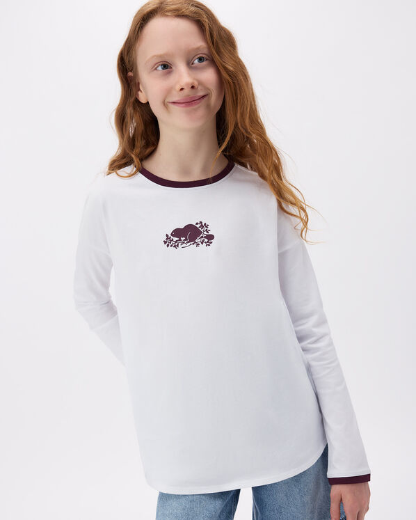 Roots Girls Cooper Pop Relaxed Long Sleeve T-Shirt — photo 1