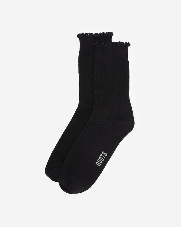 Roots Womens Alice Ruffle Quarter Top Sock — photo 1