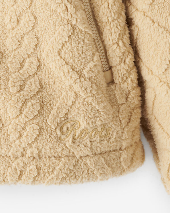 Roots Cable Shearling Fleece Quarter Zip — photo 4