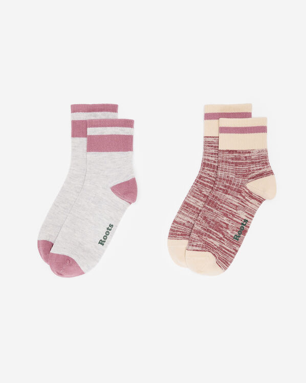 Roots Adult Cotton Cabin Ankle Sock 2 Pack — photo 1