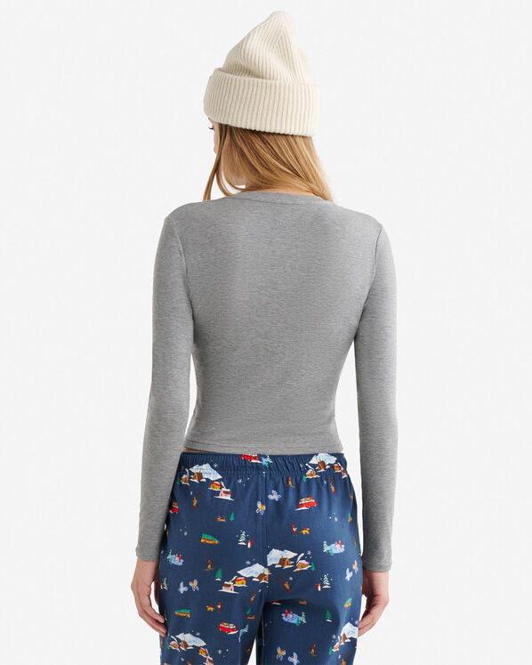 Roots Womens Holiday Fitted Long Sleeve Top — photo 4