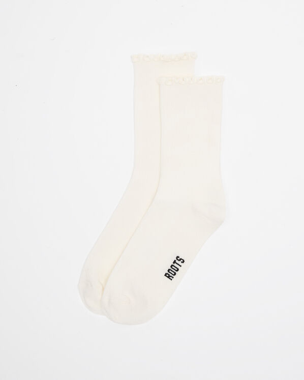 Roots Womens Alice Ruffle Quarter Top Sock — photo 1