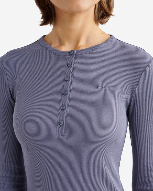 Roots Roam Rib Fitted Long Sleeve Henley — photo 5