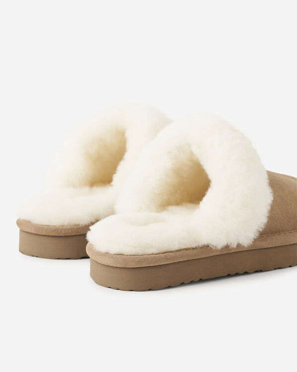 Roots Womens Shearling Platform Slipper — photo 5