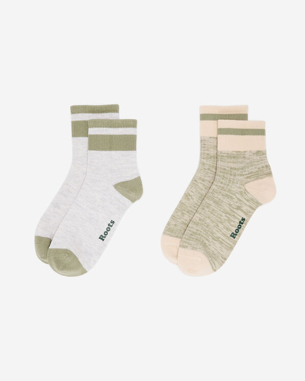 Roots Adult Cotton Cabin Ankle Sock 2 Pack — photo 1