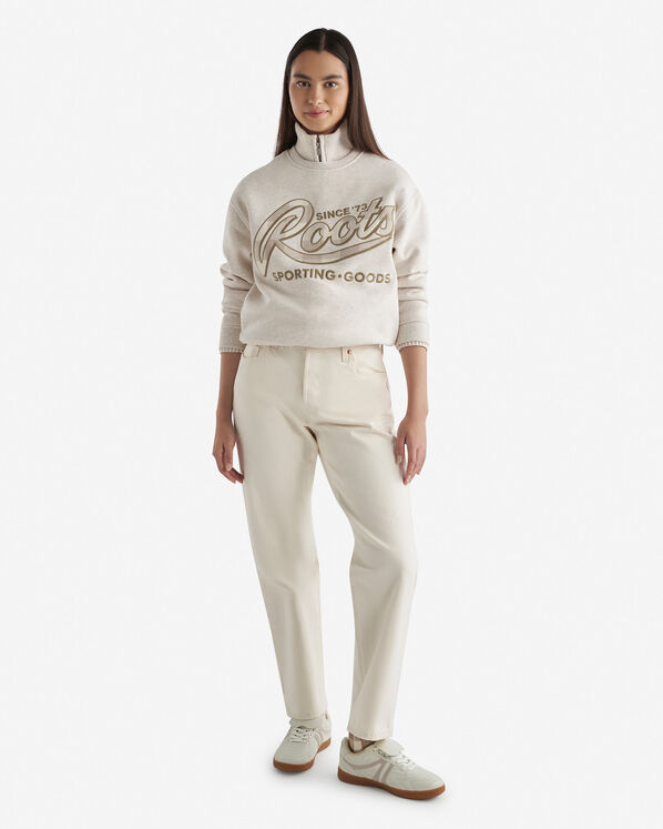Roots Plaid Applique Crew — photo 2
