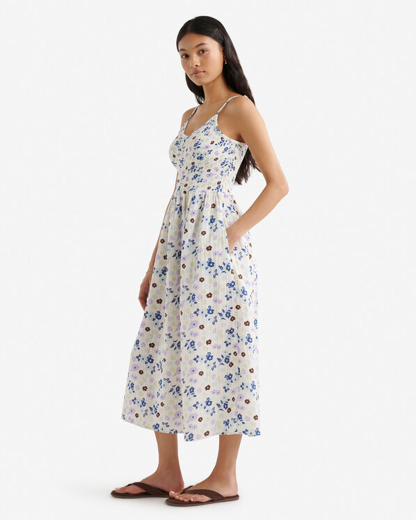 Roots Isla Cotton Gauze Smocked Dress — photo 3