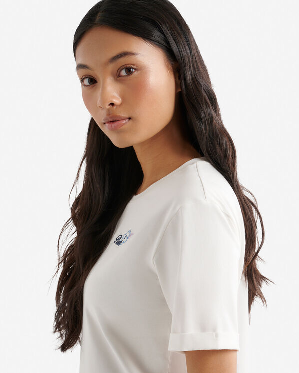 Roots Womens Roots Script Floral T-Shirt — photo 7