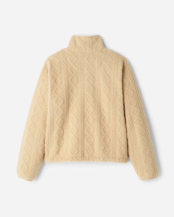 Roots Cable Shearling Fleece Quarter Zip — photo 2