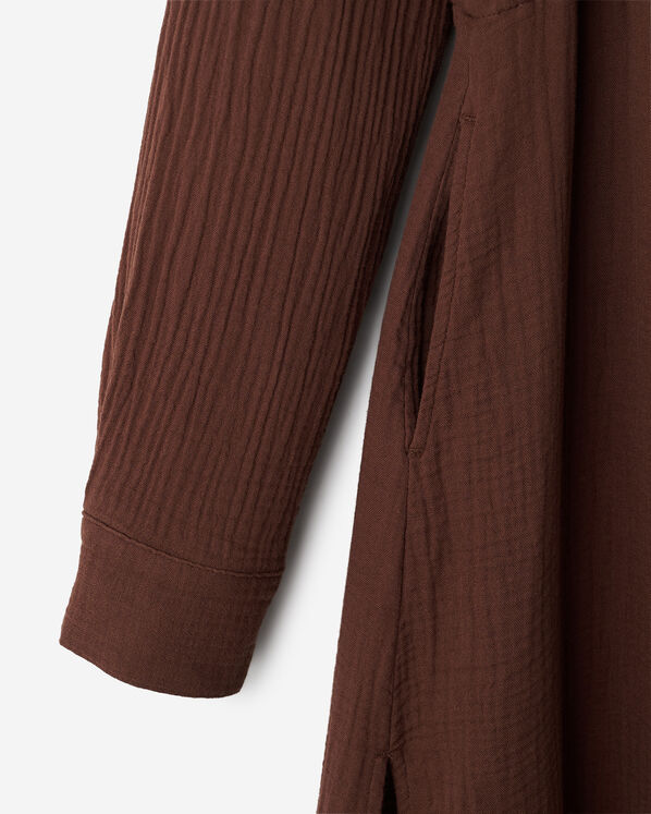 Roots Isla Cotton Gauze Shirt Dress — photo 4