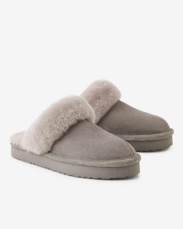 Roots Womens Shearling Platform Slipper — photo 3