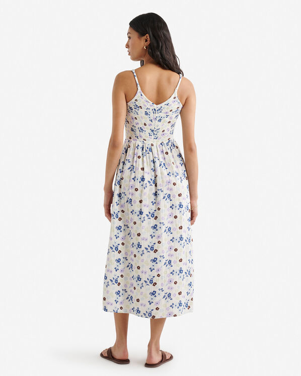 Roots Isla Cotton Gauze Smocked Dress — photo 2