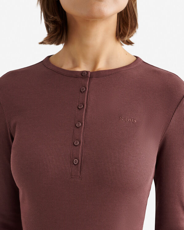 Roots Roam Rib Fitted Long Sleeve Henley — photo 5