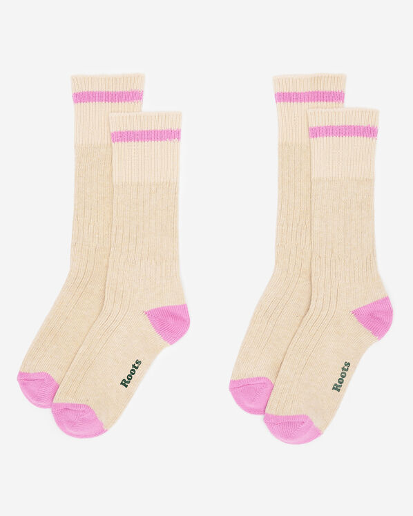 Roots Adult Cotton Cabin Pop Sock 2 Pack — photo 1