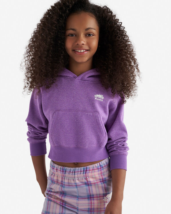 Roots Girls Cooper Sparkle Cropped Hoodie — photo 1
