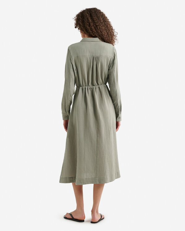 Roots Isla Cotton Gauze Shirt Dress — photo 2