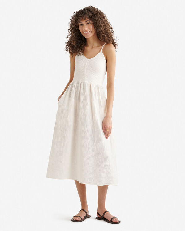 Roots Isla Cotton Gauze Smocked Dress — photo 1