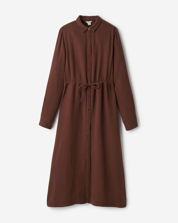 Roots Isla Cotton Gauze Shirt Dress — photo 1