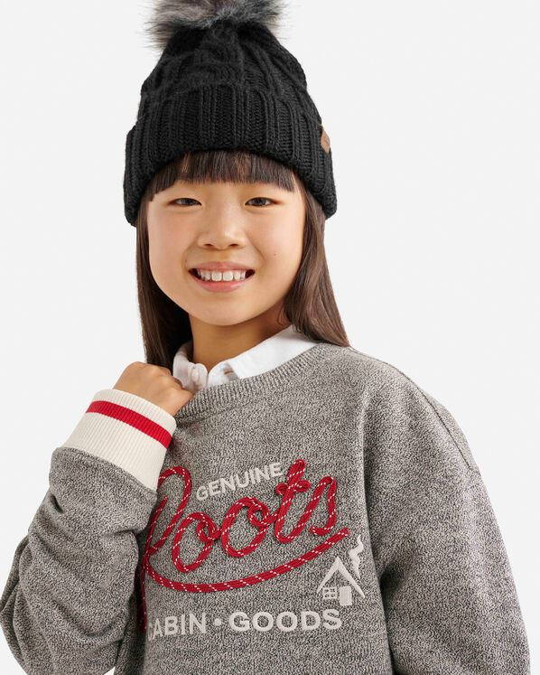 Roots Kids Cabin Rope Applique Crew Sweatshirt — photo 3
