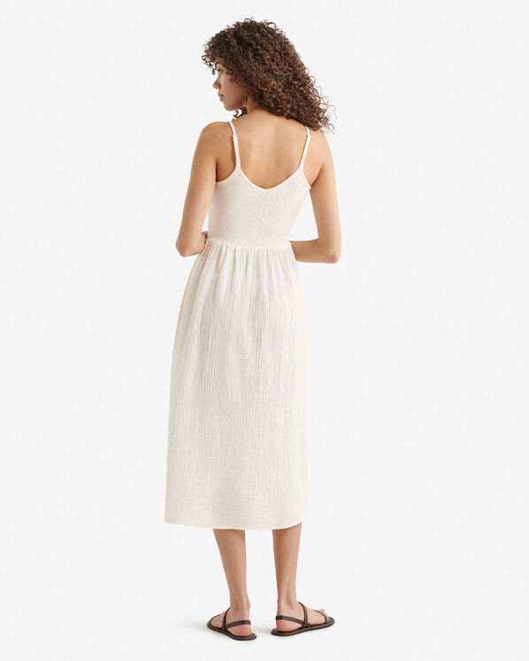 Roots Isla Cotton Gauze Smocked Dress — photo 2