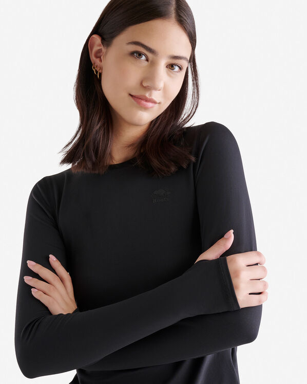 Roots Renew Knit Fitted Long Sleeve Top — photo 5