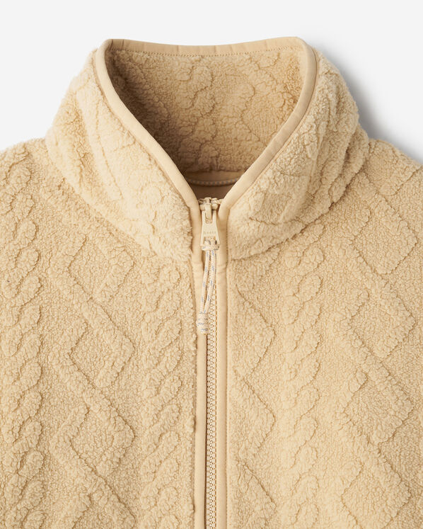 Roots Cable Shearling Fleece Quarter Zip — photo 5