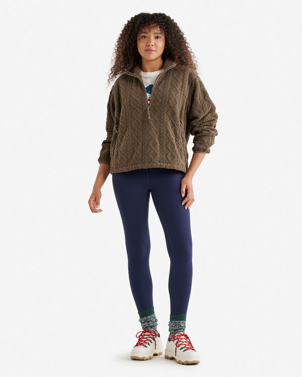 Roots Cable Shearling Fleece Quarter Zip — photo 2