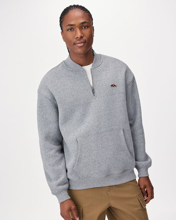 Roots Beavermark Ribbed Collar Quarter Zip — photo 1