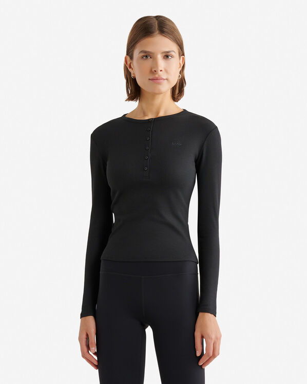 Roots Roam Rib Fitted Long Sleeve Henley — photo 1