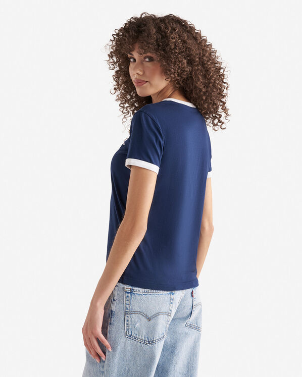 Roots Womens Organic Cooper Ringer T-Shirt — photo 4