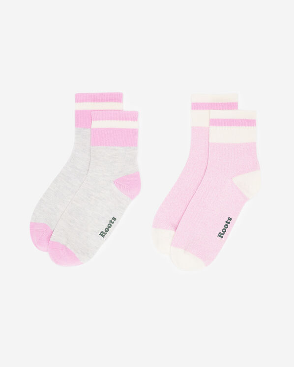 Roots Adult Cotton Cabin Ankle Sock 2 Pack — photo 1