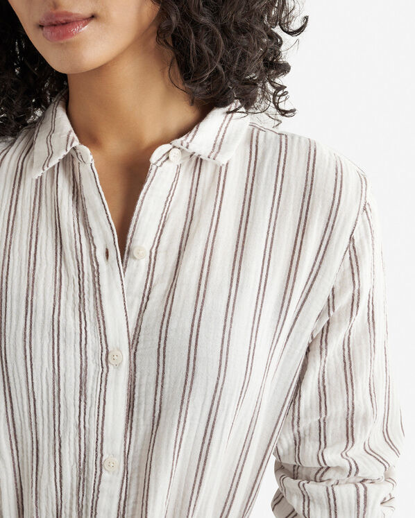 Roots Isla Cotton Gauze Shirt Dress — photo 5