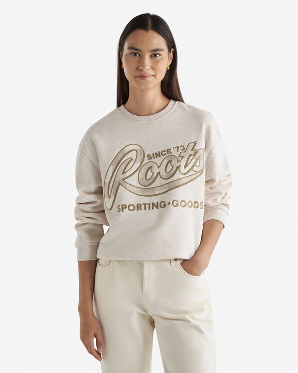 Roots Plaid Applique Crew — photo 1