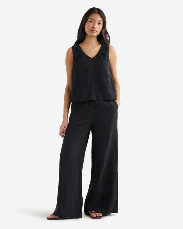 Roots Isla Cotton Gauze Gathered Tank — photo 2