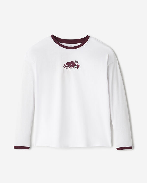 Roots Girls Cooper Pop Relaxed Long Sleeve T-Shirt — photo 4