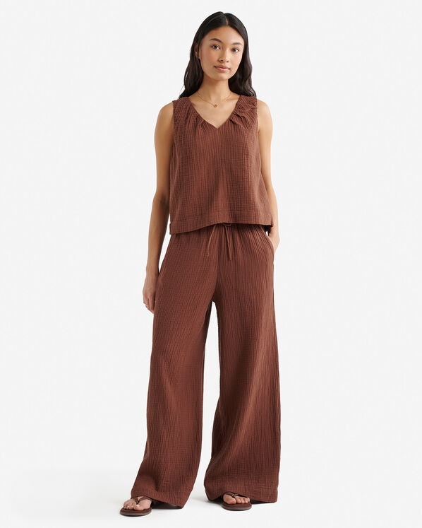 Roots Isla Cotton Gauze Gathered Tank — photo 2