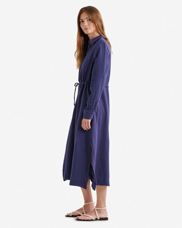 Roots Isla Cotton Gauze Shirt Dress — photo 3