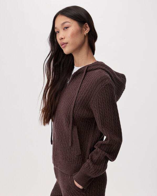 Roots Bowen Cable Knit Full Zip Hoodie — photo 3