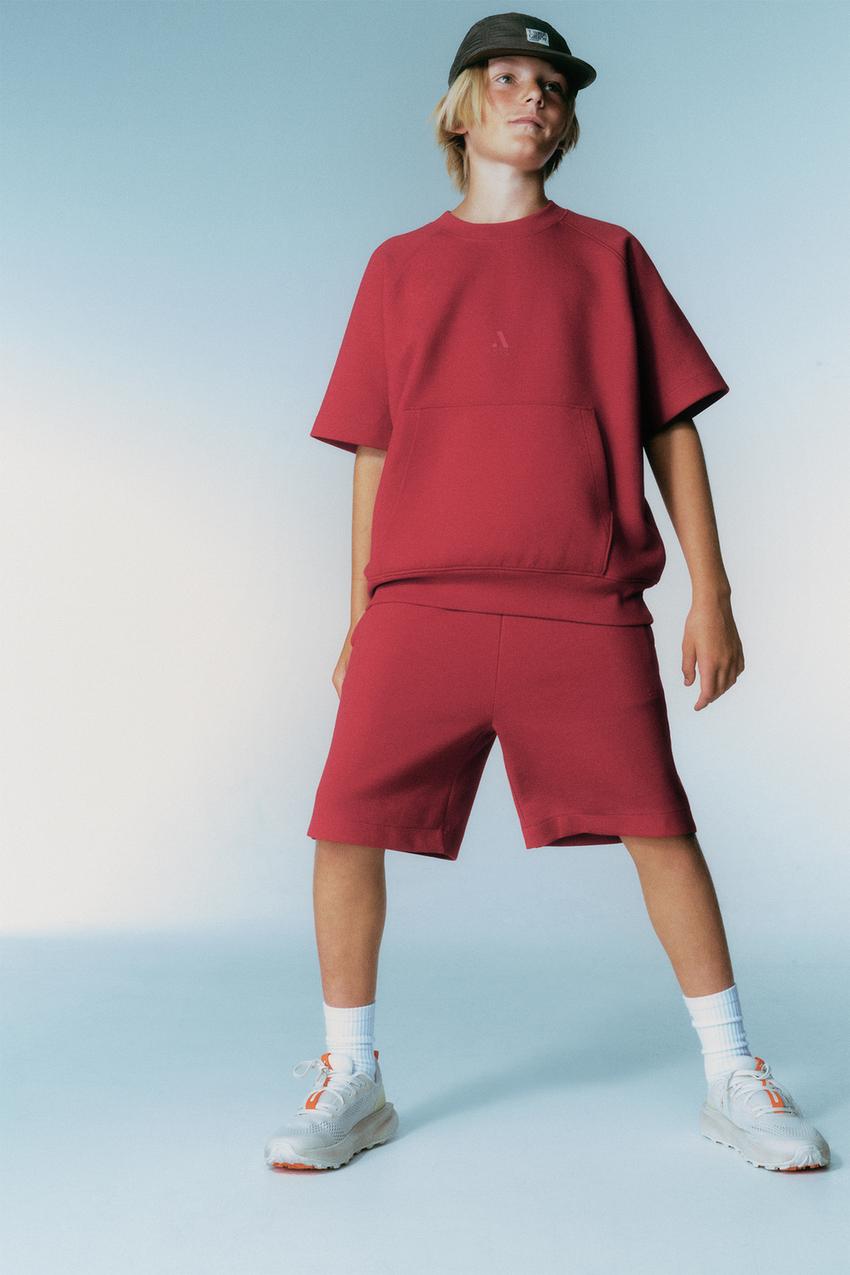 ZARA INTERLOCK ATHLETIC SHORTS — photo 2