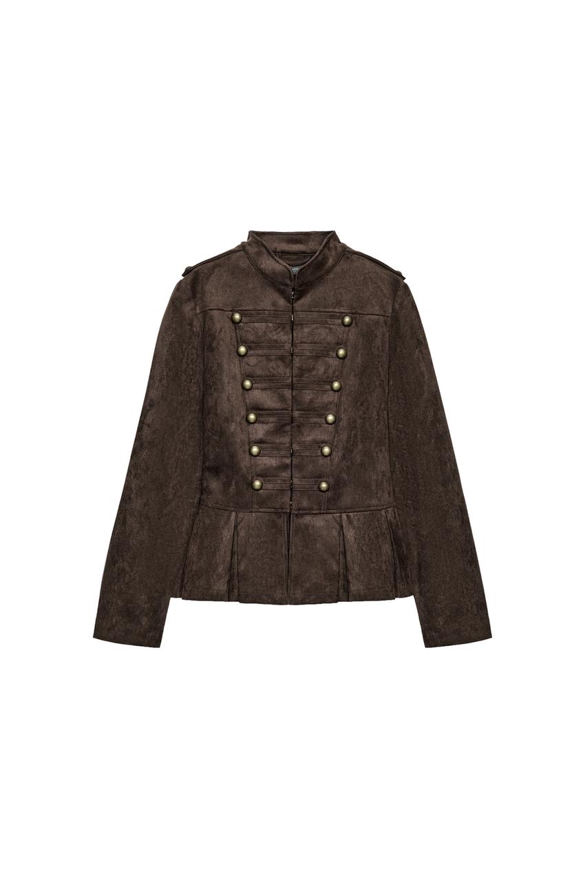 ZARA PEPLUM BUTTON JACKET — photo 3