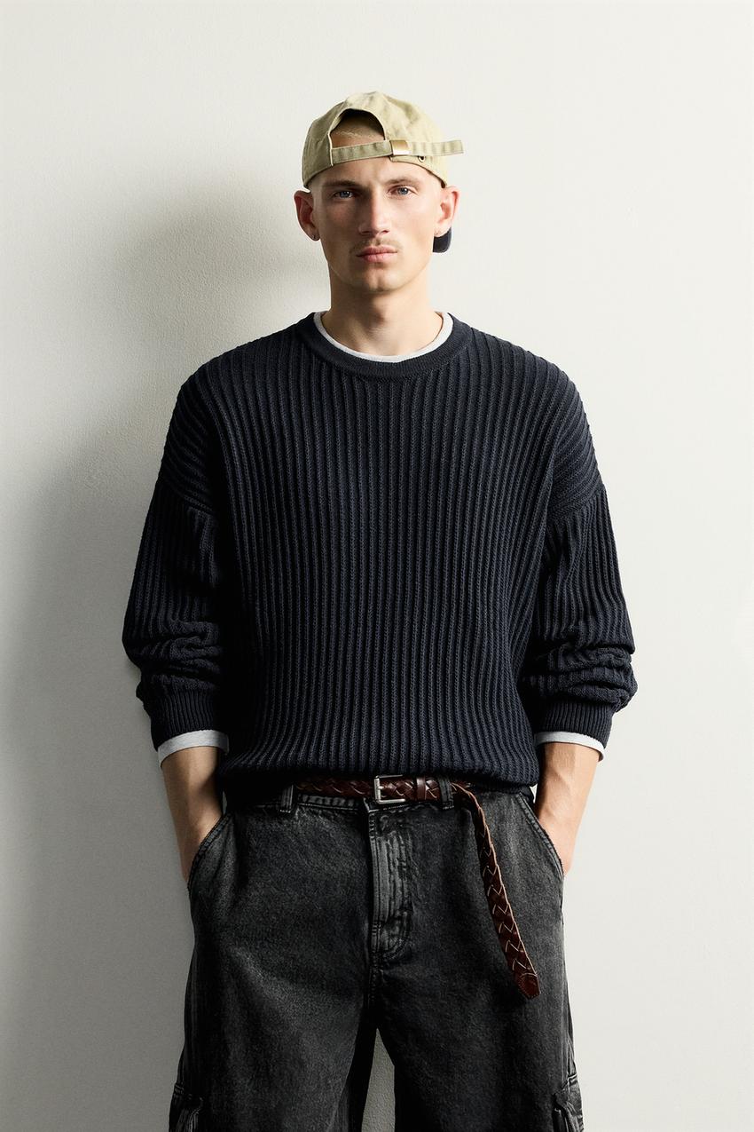 ZARA TEXTURED BOXY FIT SWEATER — photo 2