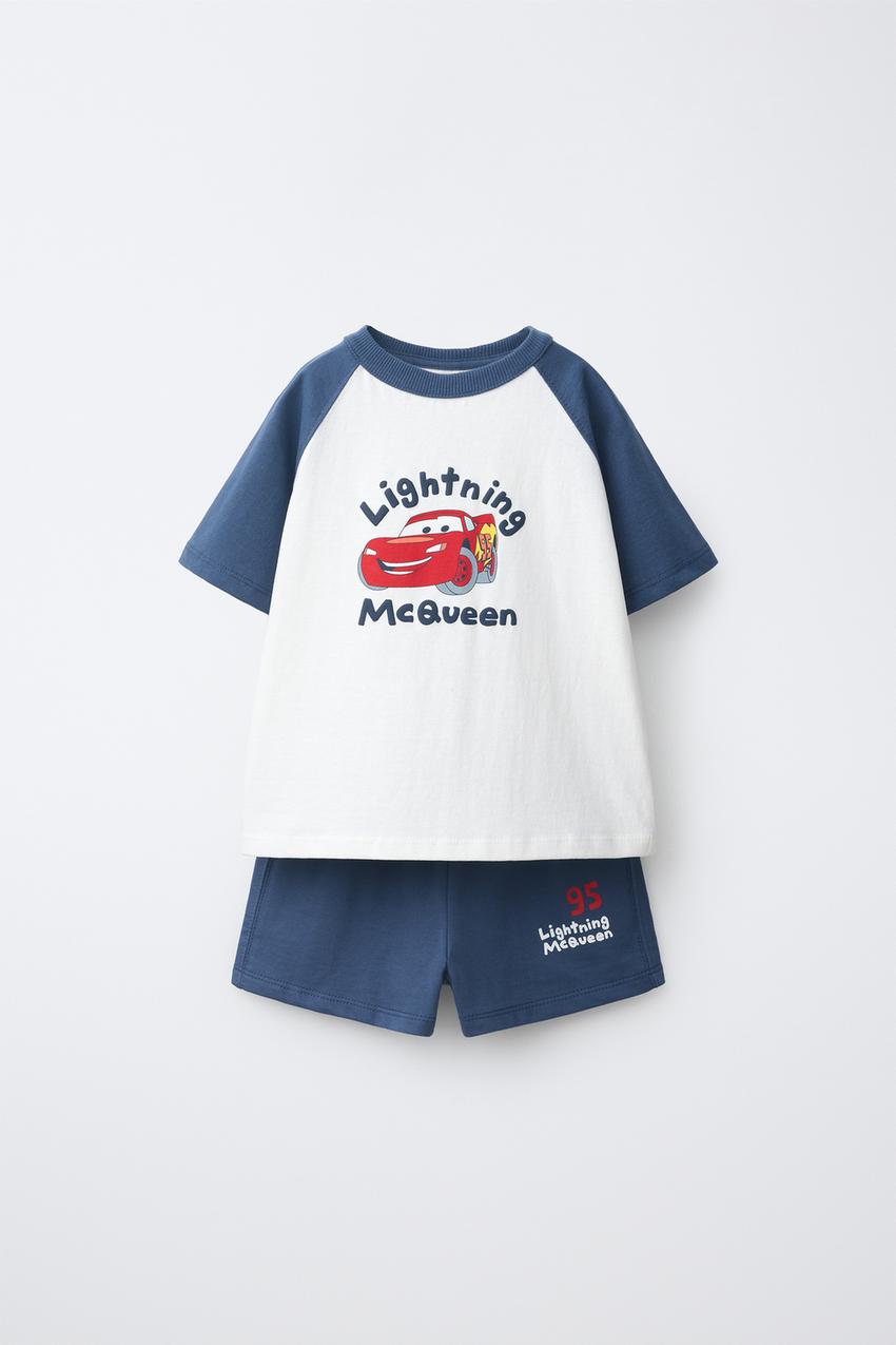 ZARA CARS LIGHTNING MCQUEEN © DISNEY/PIXAR T-SHIRT AND SHORTS SET — photo 1