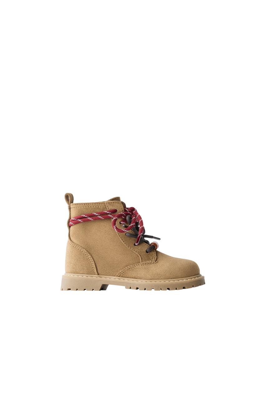 ZARA LACE-UP DETAIL BOOTS — photo 3