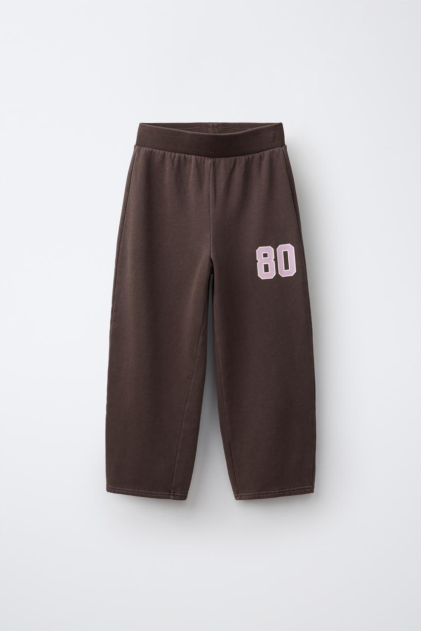 ZARA WASHED-EFFECT WIDE-LEG PANTS — photo 1